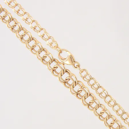 Collier doserad Bismarck, längd 42cm, bredd 3,2-5,5mm, 18K Vikt: 7,5 g