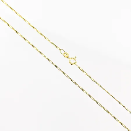 Kedja Pansar 60cm, bredd 1mm, förgylld, silver 925/1000 Vikt: 2,9 g
