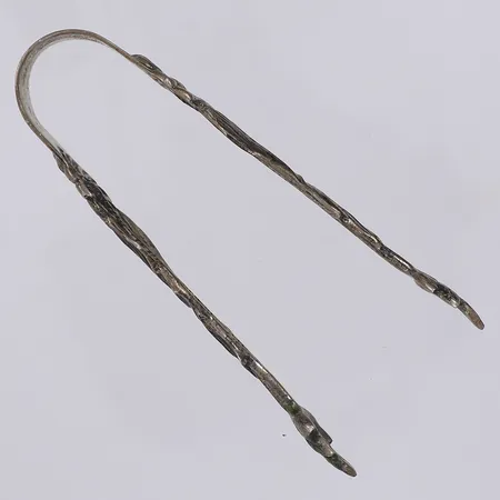 Sockertång Svenska Floran GEWE Malmö 1979 längd 8,5cm oputsad silver 830/1000 Vikt: 17,4 g