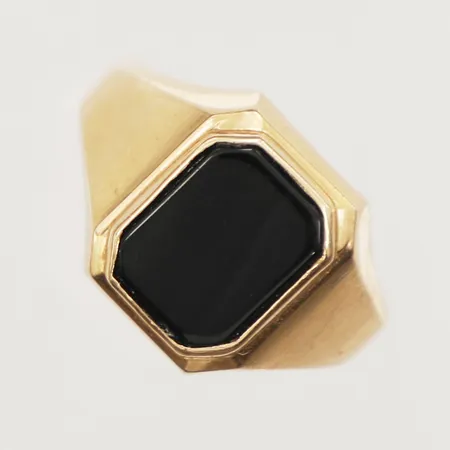 Klackring med sten, stl 17¾, bredd 3-12,7mm, 18K  Vikt: 3 g