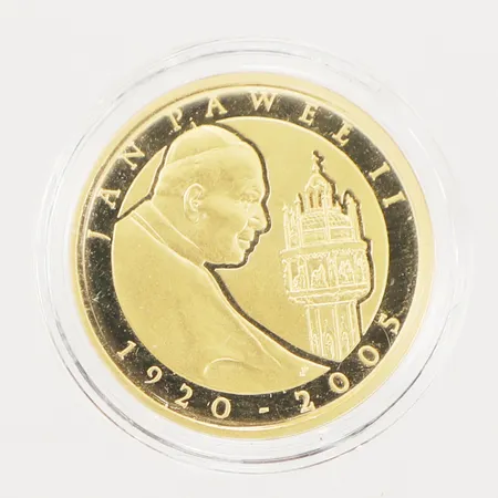 Mynt, Polen 100 zlotych, Pope John Paul II (1920-2005), Ø21mm, 21,6K, i ask Vikt: 8 g