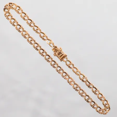 Armband, bismarck, längd 24cm, bredd 5mm, 18K. Vikt: 8,3 g