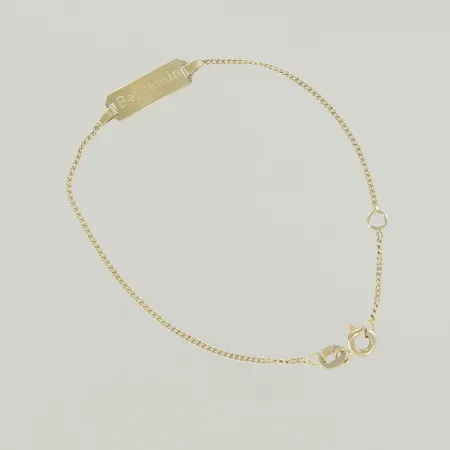 Armband, längd 15-17 cm, graverad, 18K Vikt: 1,8 g