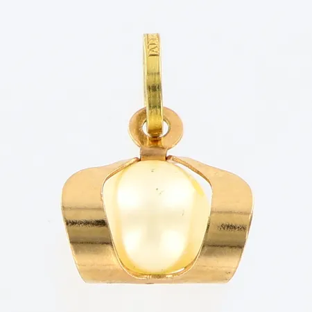 Hänge med pärla 12mm, bredd:10mm, ALTON 18K Vikt: 0,6 g