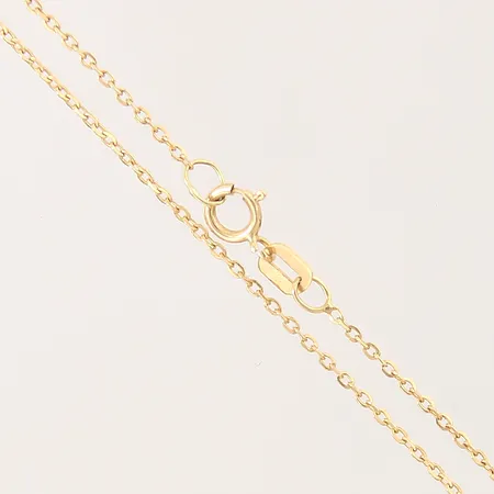 Kedja Ankar, längd 55cm, bredd 1mm, smärre lagning på en länkdel, 18K Vikt: 1,7 g