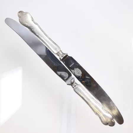 Två knivar, längd 25cm, 830/1000, bruttovikt 145,6g Vikt: 145,6 g