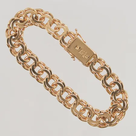 Armband Bismarck 17,5cm, bredd:10mm, 18K 29,0g.