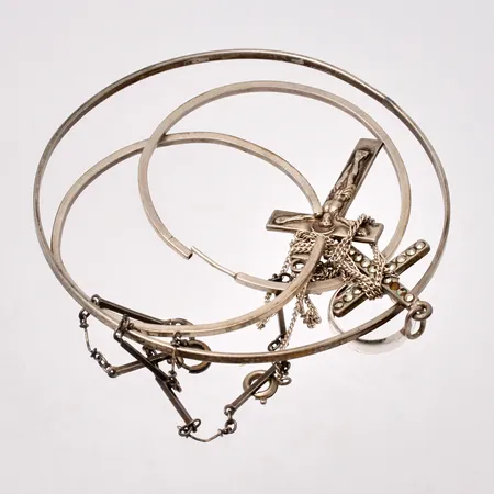 Diverse defekt silver 830/1000, vikt 15,51g.