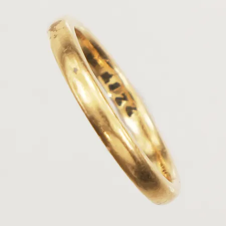 Ring, stl 16, bredd 2,3mm, 22K Vikt: 3,2 g