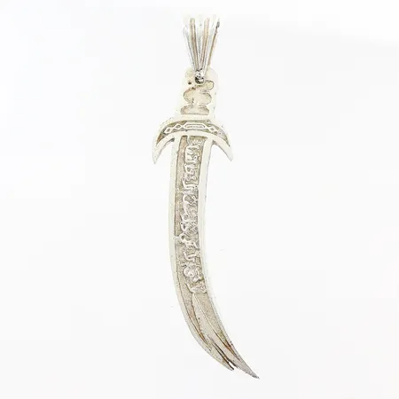 Hänge svärd 75x15mm, silver 925/1000. Vikt: 9,5 g