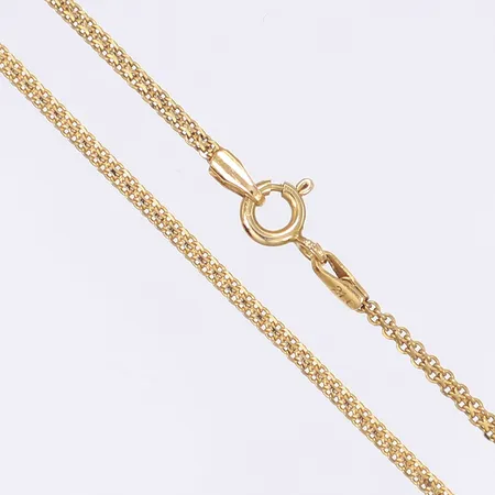 Halskedja längd 45cm bredd 2mm 21K Vikt: 4,3 g