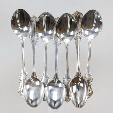 7st Kaffeskedar, två olika modell längd 11,5-12cm silver 830/1000 Vikt: 96,5 g