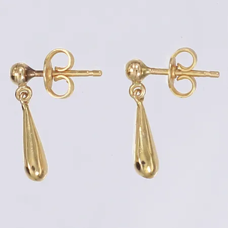 Ett par örhängen droppens höjd 10mm 18K Vikt: 1,4 g