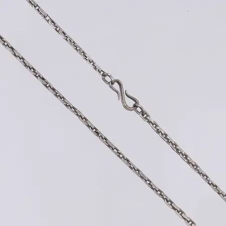 Halskedja ankarlänk 57cm, bredd 2mm, bruksslitage, silver 830/1000 Vikt: 9,3 g