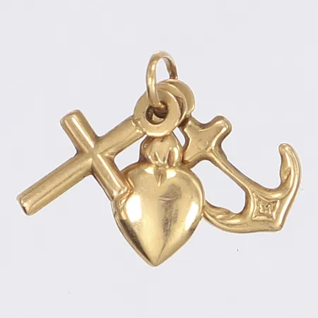 Hänge Tro Hopp & Kärlek höjd ca 15mm 18K Vikt: 1,4 g