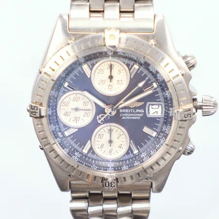 Herrur, Breitling Chronomat Automatic, Ø40mm, refnr: A13350, 54883 stål, automat, datum, viklås, safirglas, kronografen nollställer ej, inga tillbehör Vikt: 0 g