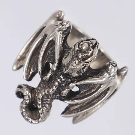 Ring drake stl 20, bredd 6-31mm, silver 925/1000 Vikt: 25,1 g