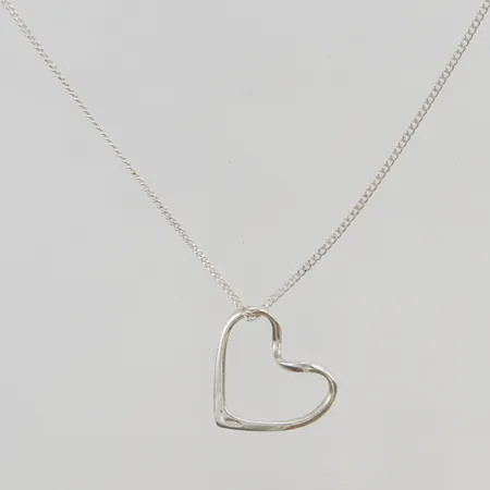 Kedja med hänge, 44cm, 925/1000 Silver 2,6g.