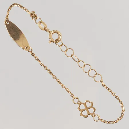 Barnarmband 11,5-13,5cm, knut, 9K 0,9g.