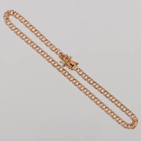 Armband Bismarck 18k,Svedbom Köping 1999,längd ca 18 cm,bredd 3 mm. Vikt: 3,3 g