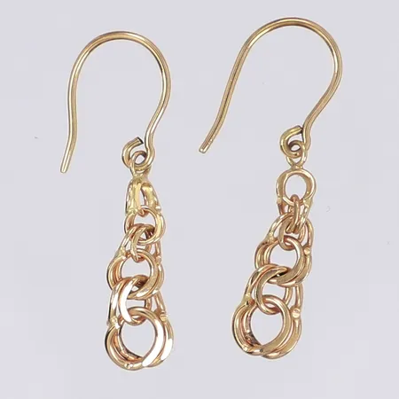 Ett par örhängen Bismarck längd 30mm bredd 3-6mm 18K Vikt: 2,1g Vikt: 2,1 g