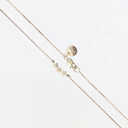 Collier Syster P med integrerat hänge, 40cm, bredd 0,6-5mm, silver 925/1000 Vikt: 2,3 g