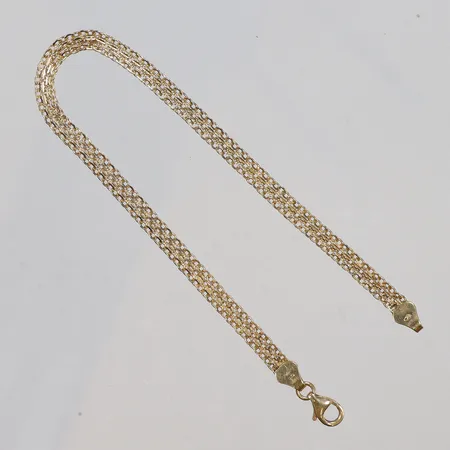 Armband X-länk, längd 19cm, bredd 4mm, 18K Vikt: 3,7 g