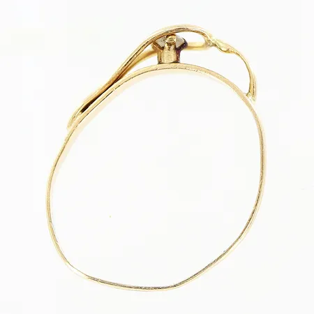 Ring, sten, stl 17, defekt/skev, 18K. Vikt: 1 g