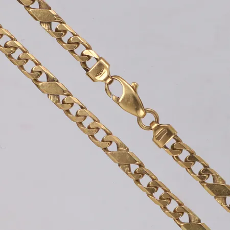 Kedja, längd 50,5cm, bredd 4mm, 18K Vikt: 25,2 g