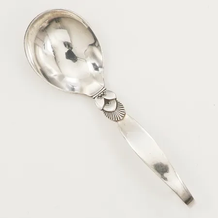 Sked Georg Jensen Cactus, Gondorph Alberts, längd ca 13,5cm, repig, 925/1000 silver Vikt: 37,6 g