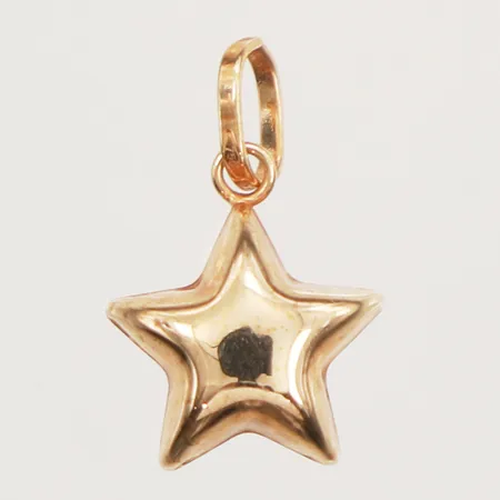 Hänge stjärna, längd 15mm, bredd 9,7mm, 18K Vikt: 0,4 g