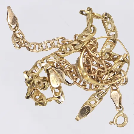 Diverse guld defekt 14K Vikt: 14 g