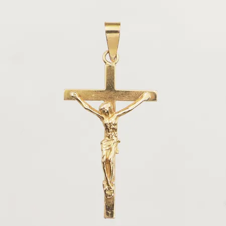 Hänge krucifix, längd 40mm, bredd 19mm, 18K Vikt: 3,7 g