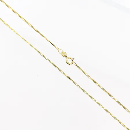 Kedja Pansar 45,5cm, bredd 1mm, förgylld, silver 925/1000 Vikt: 2,4 g