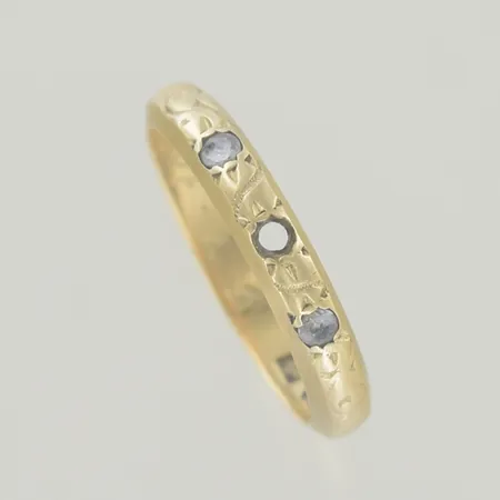 Ring ,graverad, stenar saknas, 18K Vikt: 3,1 g