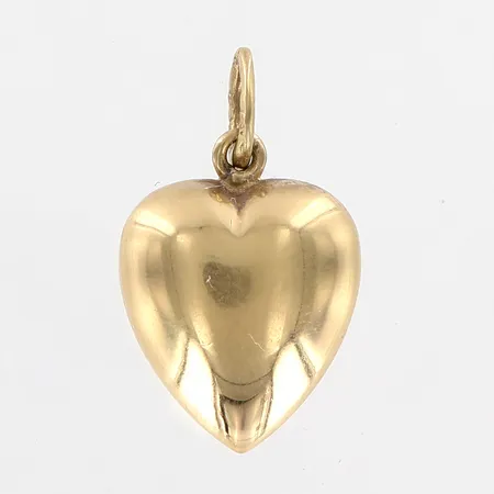 Hänge hjärta, ca 17mm, repor, 18K Vikt: 1,6 g