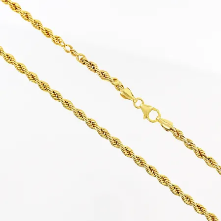 Collier, cordell, 68cm, bredd 3mm, defekt, 21K. Vikt: 12,8 g