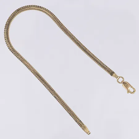 Armband rävsvans längd 17,5cm bredd 3mm Balestra 18K Vikt: 3,6 g