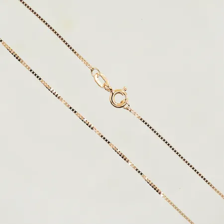 Kedja Venezia, längd 42 cm, bredd 1 mm, roséguld, 18K. Vikt: 2,3 g