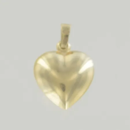 Hänge hjärta längd 2 cm, bredd 1,5 mm, 18K Vikt: 1 g