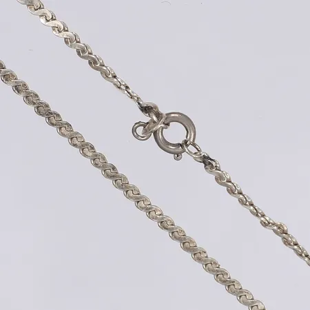 Halskedja längd 50cm bredd 2mm silver 925/1000 Vikt: 6,4 g