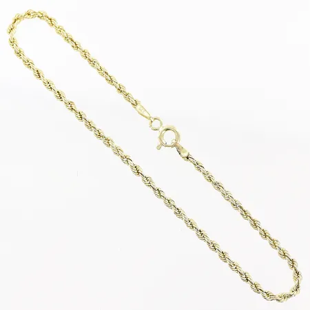 Armband Cordell 19cm, bredd 2mm, lagning vid lås, bucklor/tilltryckningar, ihålig, 9K. Vikt: 0,8 g