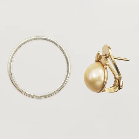 Ring, gravyr, udda örhänge, defekt, silver 925/1000 Vikt: 10 g