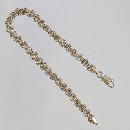 Armband, längd 21cm, bredd 5mm, 14K Vikt: 5,8 g