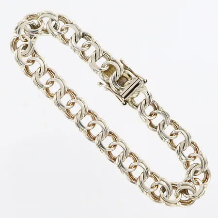 Armband Bismarck 17,5cm, bredd: 8mm, GHA Silver 925/1000 Vikt: 15,4 g