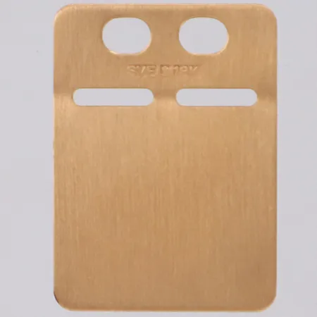 ID-bricka, 22x16mm, gravyr, 18K Vikt: 1,2 g