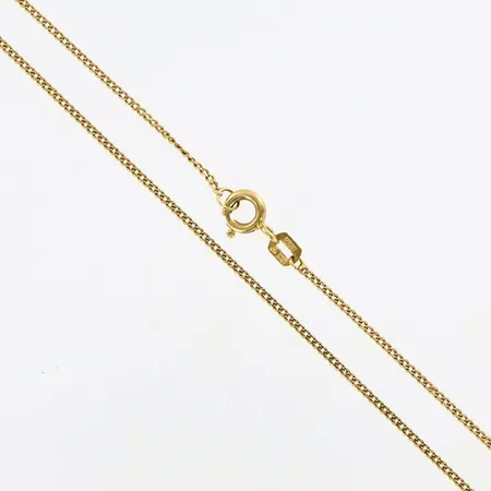 Kedja Pansar 39cm, bredd: 1mm, GHA 18K Vikt: 2,4 g