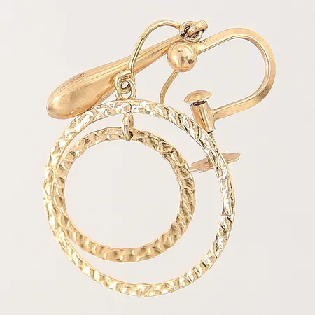 Udda örhängen, repiga, 18K Vikt: 2,2 g