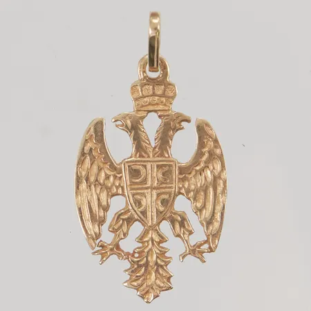 Hänge 33x20mm, Serbien, 14K 4,0g Vikt: 4 g