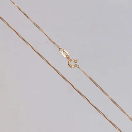 Kedja Pansar, längd 41,5cm, bredd 1mm, GHA, 18K Vikt: 1,7 g
